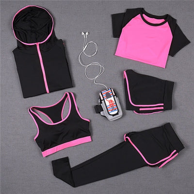 5 PCS Women Yoga Set